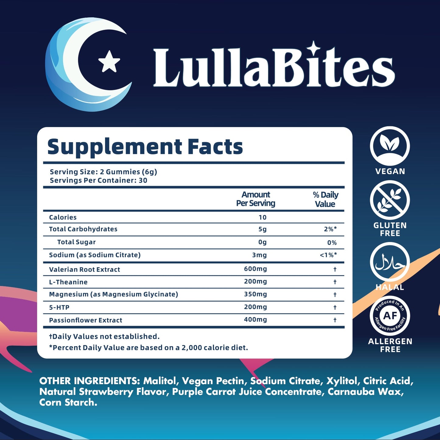 LullaBites: Gomitas naturales para dormir