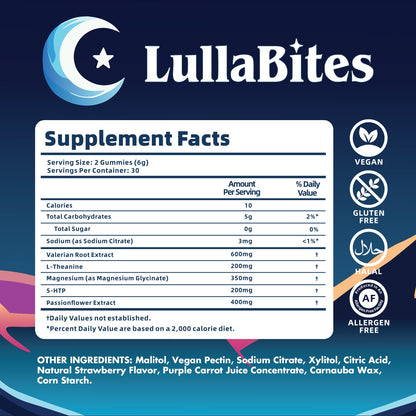 LullaBites: Gomitas naturales para dormir