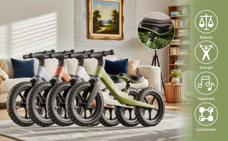 Bicicleta de equilibrio resistente para niños