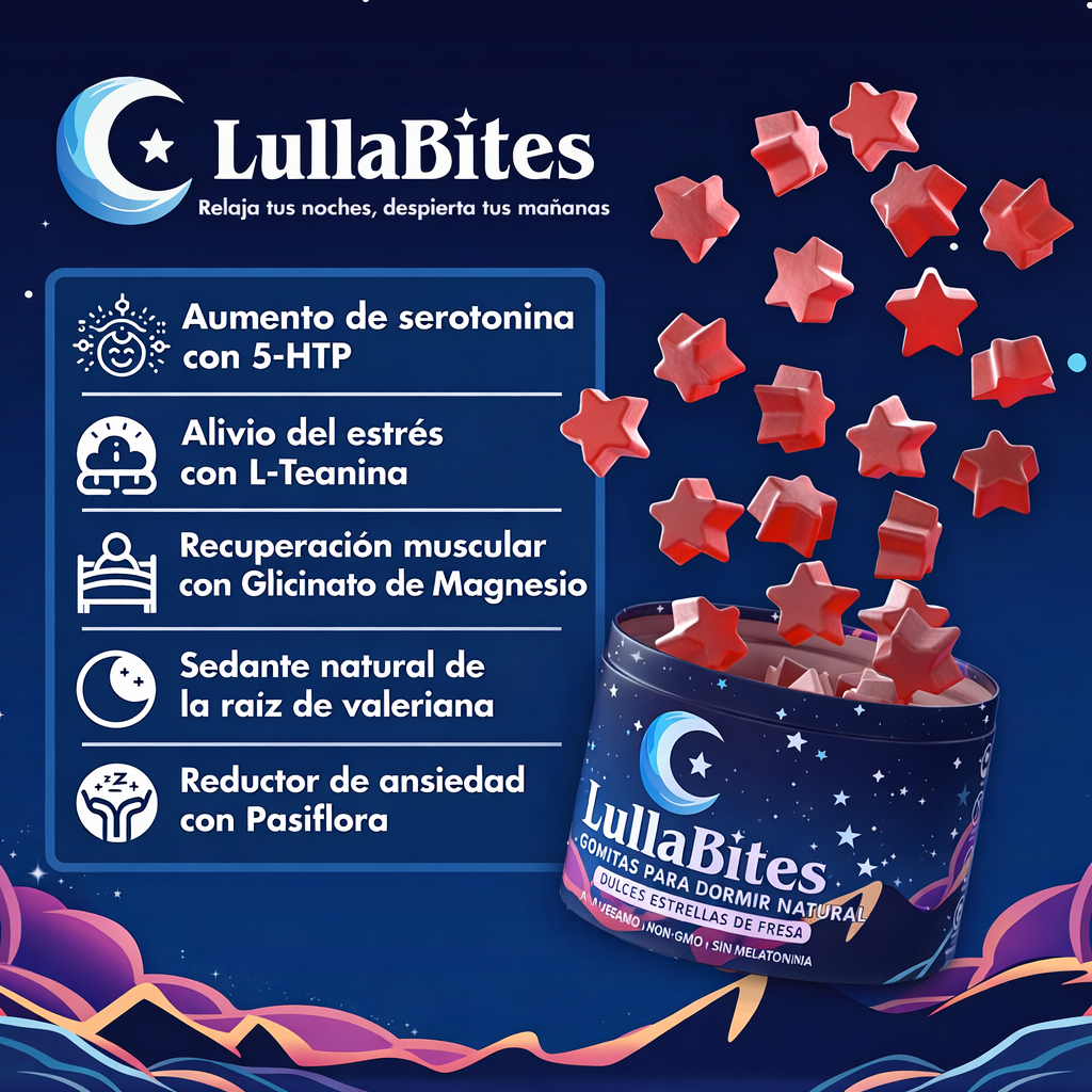 LullaBites: Gomitas naturales para dormir